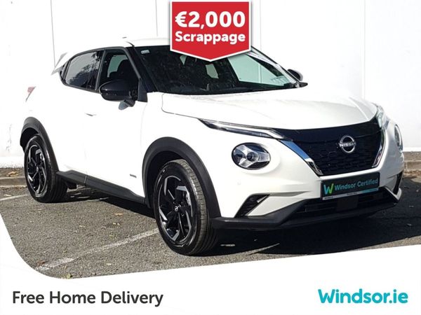 Nissan Juke SUV, Petrol Hybrid, 2024, White