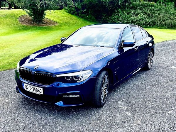 BMW 5-Series Saloon, Petrol Plug-in Hybrid, 2018, Blue
