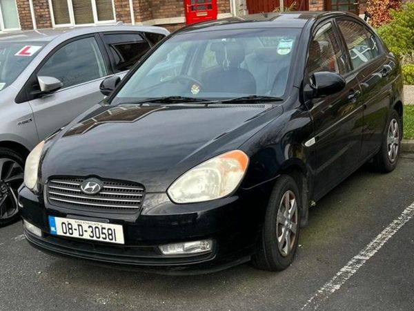 Hyundai Accent Saloon, Petrol, 2008, Black