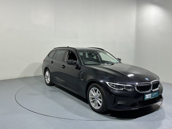 BMW 3-Series Estate, Petrol Hybrid, 2022, Black