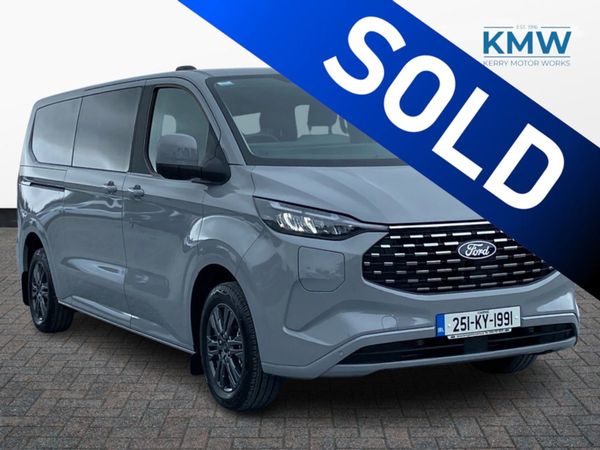 Ford Tourneo Custom MPV, Petrol Plug-in Hybrid, 2025, Grey