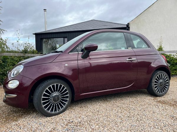 Fiat 500 Hatchback, Petrol, 2016, Red