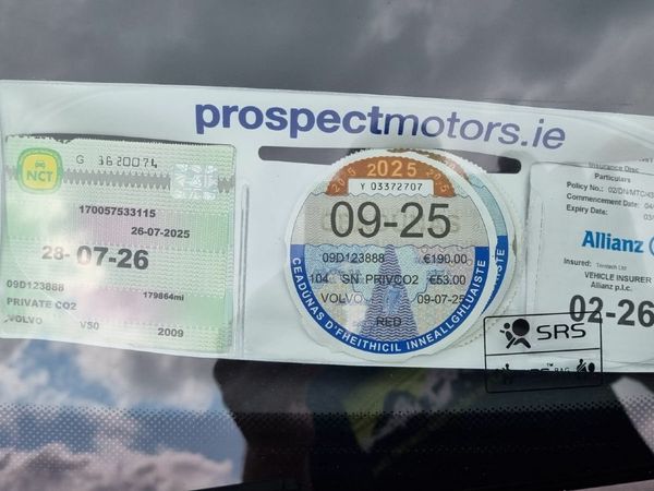 Volvo V50 Estate, Diesel, 2009, Red