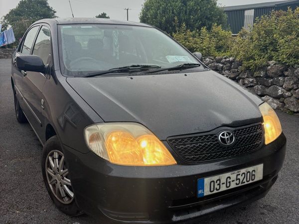 Toyota Corolla Saloon, Petrol, 2003, Black