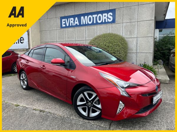 Toyota Prius Saloon, Petrol Hybrid, 2018, Red