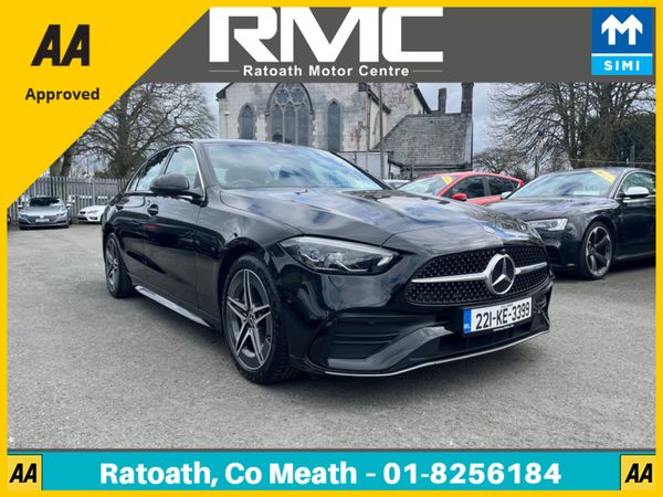 Mercedes-Benz C-Class Saloon, Petrol Hybrid, 2022, Black