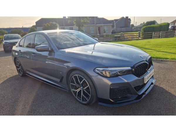 BMW 5-Series Saloon, Diesel Hybrid, 2021, Blue