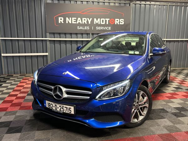 Mercedes-Benz C-Class Saloon, Petrol Plug-in Hybrid, 2018, Blue