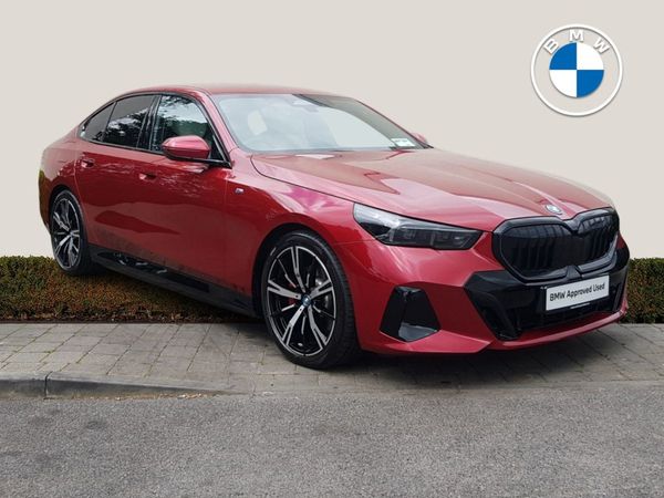 BMW 5-Series Saloon, Petrol Plug-in Hybrid, 2025, Red