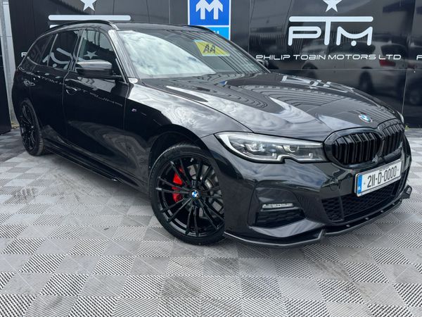 BMW 3-Series Estate, Petrol Plug-in Hybrid, 2021, Black