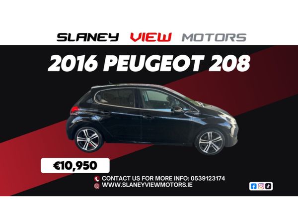 Peugeot 208 Hatchback, Petrol, 2016, Black