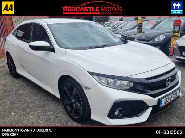 Honda Civic Hatchback, Petrol, 2018, White