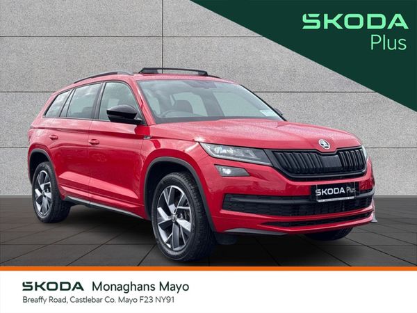 Skoda Kodiaq Estate, Diesel, 2021, Red