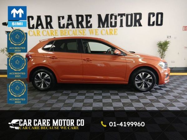 Volkswagen Polo Hatchback, Petrol, 2019, Orange