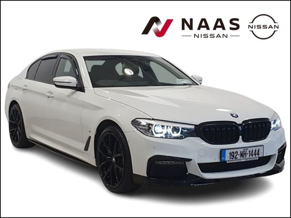 BMW 5-Series Saloon, Hybrid, 2019, White