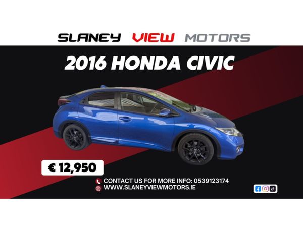Honda Civic Hatchback, Diesel, 2016, Blue