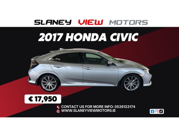 Honda Civic Hatchback, Petrol, 2017, Silver