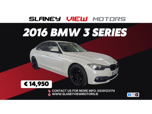 BMW 3-Series Saloon, Petrol Hybrid, 2016, White