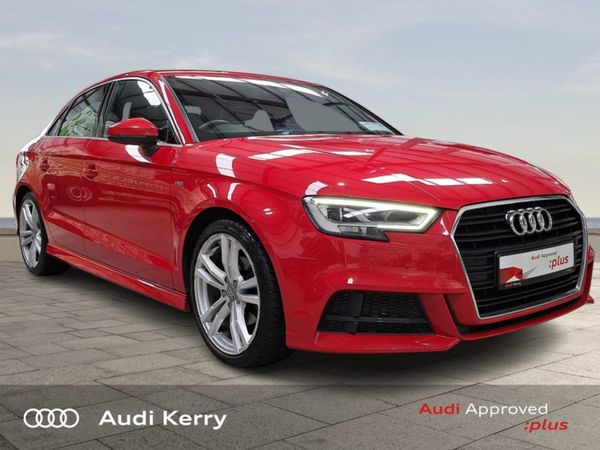 Audi A3 Saloon, Petrol, 2018, Red