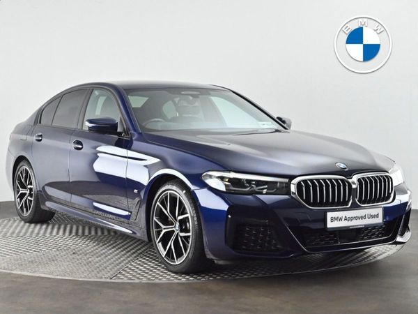 BMW 5-Series Saloon, Diesel Hybrid, 2022, Blue