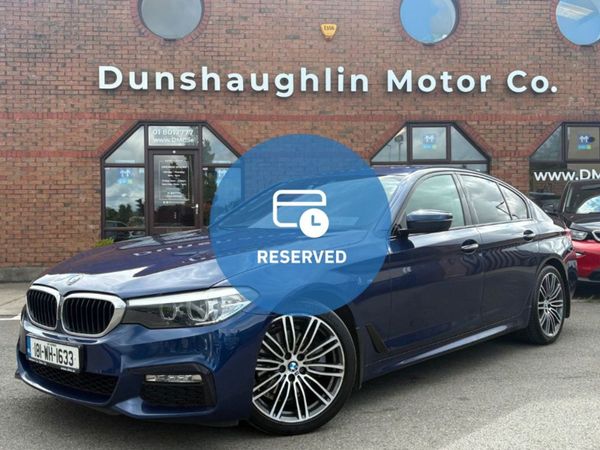 BMW 5-Series Saloon, Diesel, 2018, Blue