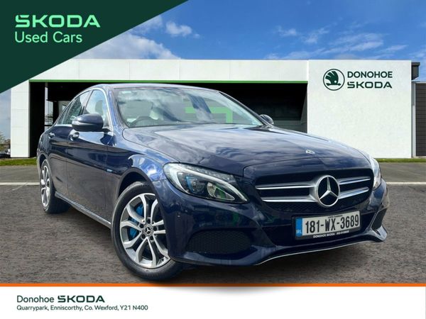 Mercedes-Benz C-Class Saloon, Petrol Plug-in Hybrid, 2018, Blue