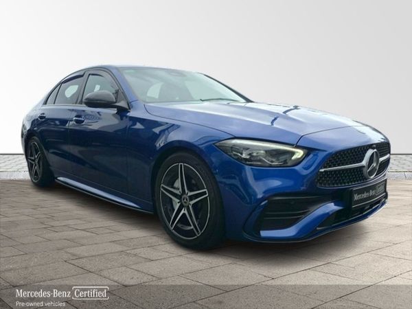 Mercedes-Benz C-Class Saloon, Diesel Hybrid, 2023, Blue
