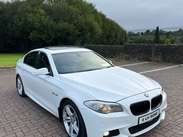 BMW 5-Series Saloon, Diesel, 2011, White