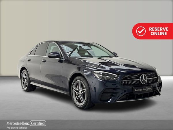 Mercedes-Benz E-Class Saloon, Diesel Plug-in Hybrid, 2022, Blue