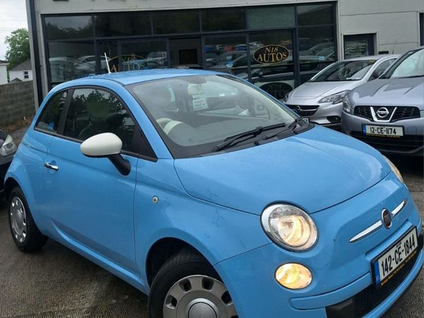 Fiat 500 Hatchback, Petrol, 2014, Blue