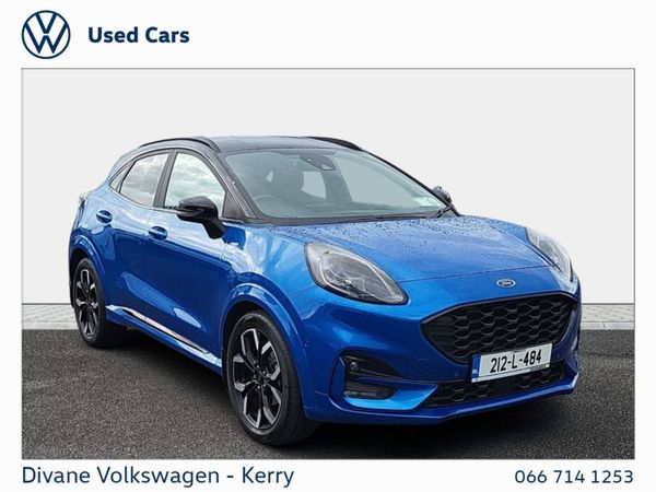 Ford Puma MPV, Petrol Hybrid, 2021, Blue