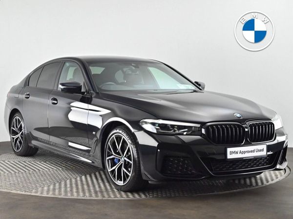 BMW 5-Series Saloon, Petrol Plug-in Hybrid, 2020, Black