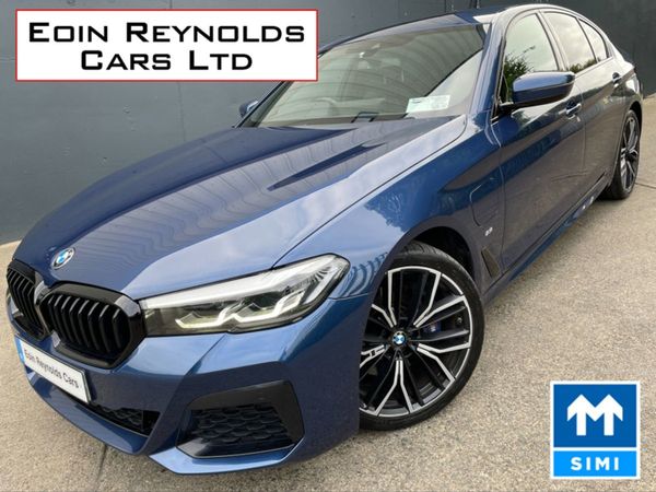 BMW 5-Series Saloon, Hybrid, 2021, Blue