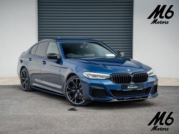 BMW 5-Series Saloon, Hybrid, 2023, Blue
