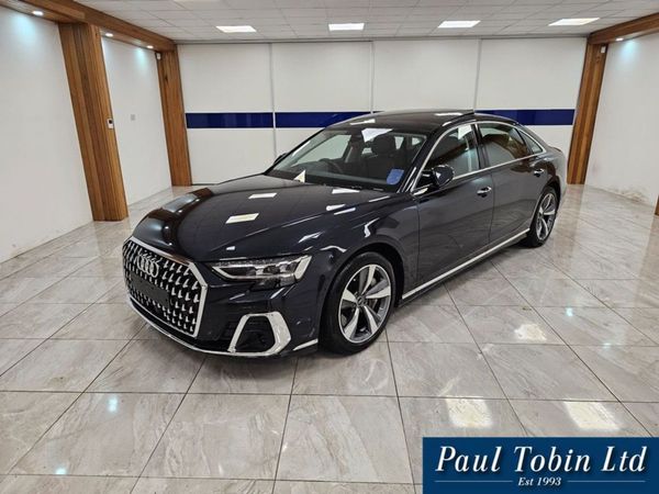 Audi A8 Saloon, Hybrid, 2024, Blue