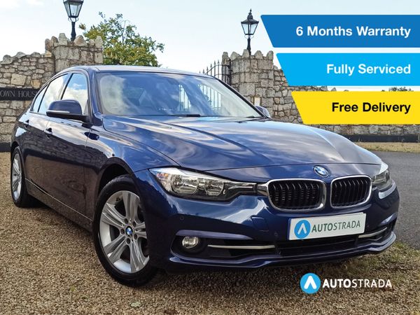 BMW 3-Series Saloon, Petrol Plug-in Hybrid, 2016, Blue