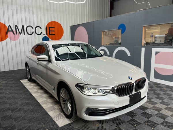 BMW 5-Series Saloon, Petrol Hybrid, 2018, White
