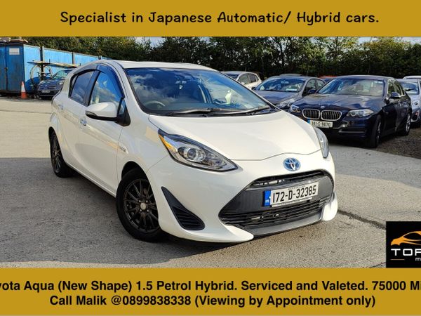 Toyota Aqua Hatchback, Petrol Hybrid, 2017, White
