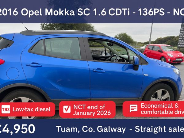 Opel Mokka SUV, Diesel, 2016, Blue
