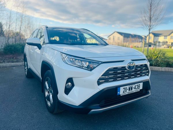 Toyota RAV4 SUV, Petrol Hybrid, 2021, White