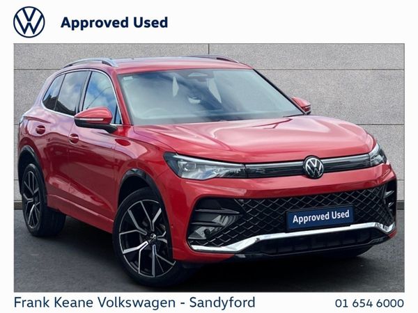 Volkswagen Tiguan SUV, Petrol Hybrid, 2024, Red