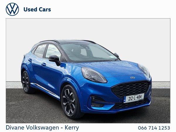 Ford Puma MPV, Petrol Hybrid, 2021, Blue