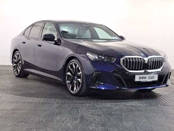 BMW 5-Series Saloon, Petrol Plug-in Hybrid, 2024, Blue