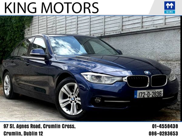 BMW 3-Series Saloon, Petrol Hybrid, 2017, Blue