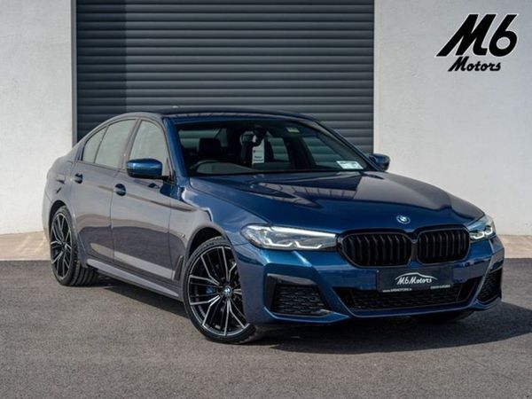 BMW 5-Series Saloon, Hybrid, 2023, Blue