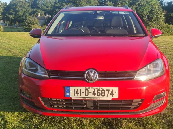 Volkswagen Golf Estate, Petrol, 2014, Red