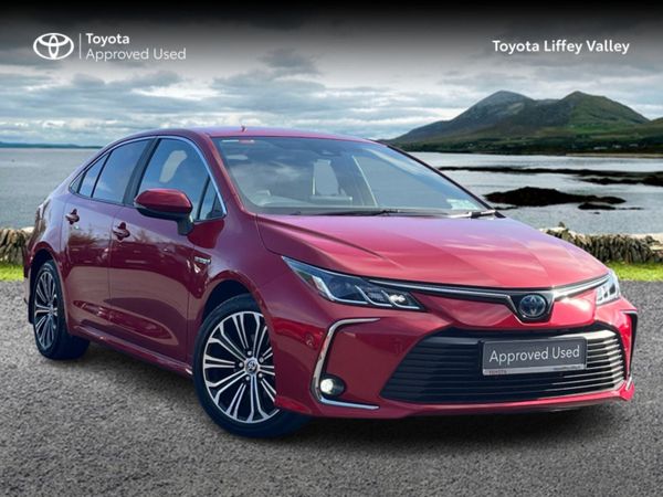 Toyota Corolla Saloon, Petrol Hybrid, 2022, Red