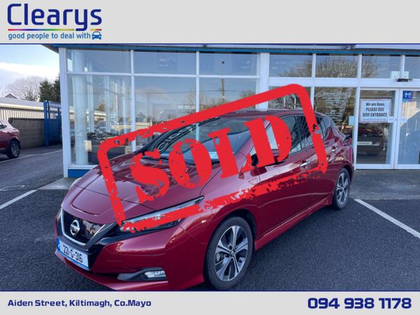 Nissan Leaf Hatchback, Electric, 2022, Red