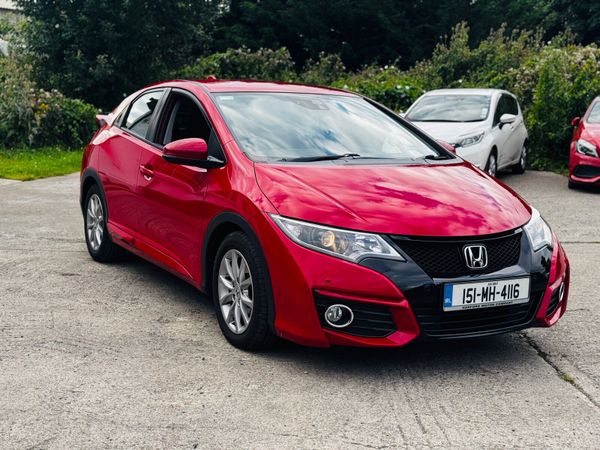 Honda Civic Hatchback, Diesel, 2015, Red
