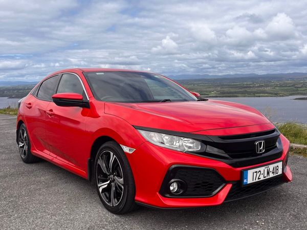 Honda Civic Hatchback, Petrol, 2017, Red